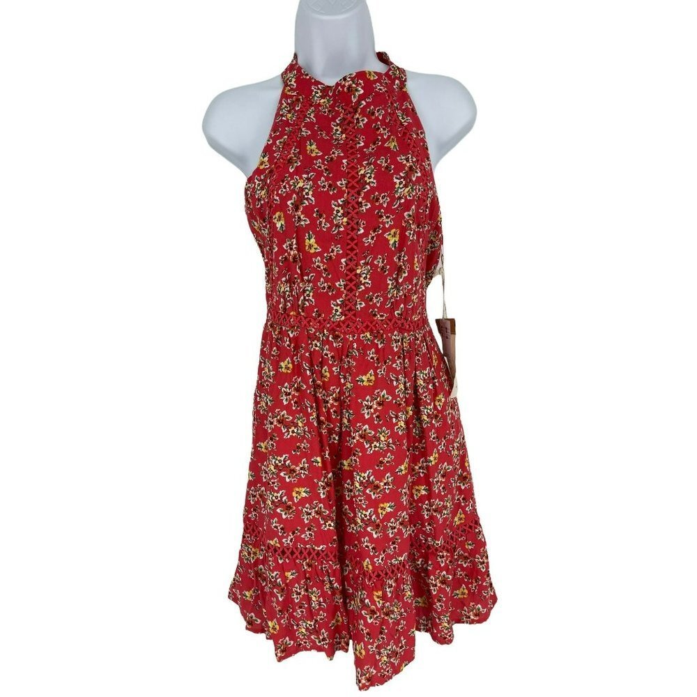 Sunday Mi Amor Floral Halter Dress Size S